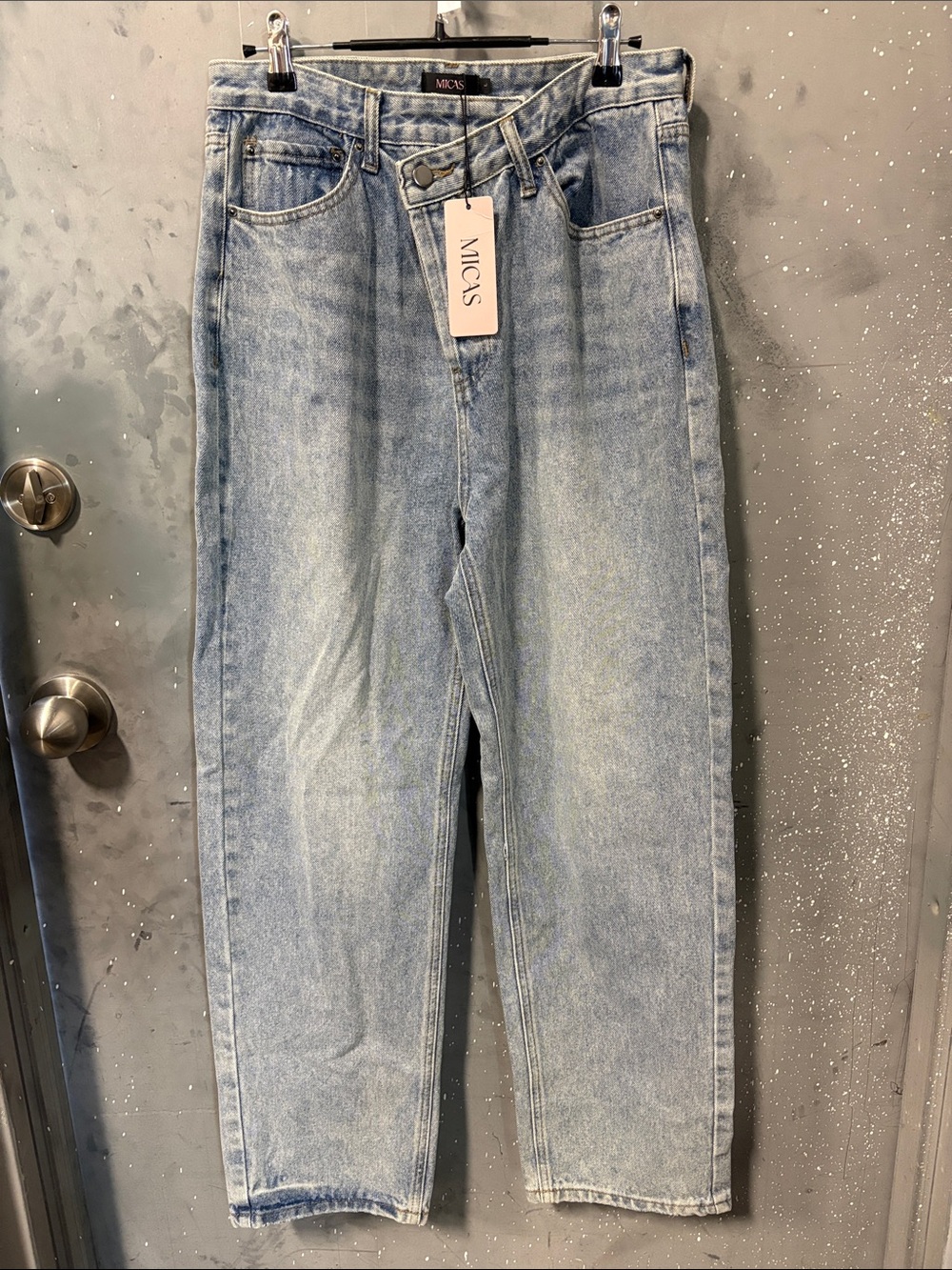 Mica's Light Blue Women's Straight Leg Jeans
